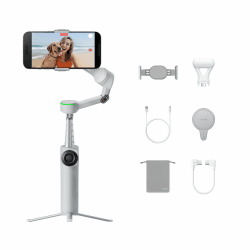 Insta360 Flow 2 Pro Creator Bundle Grau - Faltbarer AI Gimbal, Apple DockKit, 360º-Pan-Tracking, freier Tilt-Modus, integriertes Stativ/Selfie Stick, tragb. Vlog/Travel Stabilizer, Spotlight, MagSafe Creator-Bundle Grau Angebot bei HelloDeals