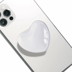 TOEECY Handy Griffhalter Einziehbarer Glas Liebe Herz Griff Magnet mit Kompatibel Mobiltelefon Ausziehbarer Sockel Stand für Smartphones (Weiß) Angebot bei HelloDeals