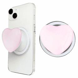 HTTDSLF Telefongriff mit Expandierendem Ständer, Magnetische Handy Fingerhalterung, Handy Griffhalter Einziehbarer Liebe Herz Griff Magnet, Ausziehbarer Sockel und Griff für Smartphones Tablets, Rosa Angebot bei HelloDeals