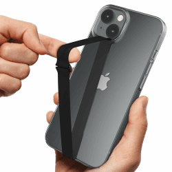 Sinjimoru Silikon Handy Halterung für Finger mit Clip, Handy Fingerhalter für Handyhülle iPhone Fingerhalter Phone Strap Fingerhalterung für iPhone & Android. Sinji Loop Clip 210 Schwarz Angebot bei HelloDeals
