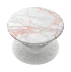 PopSockets 801649 PopGrip - Ausziehbarer Sockel und Griff für Smartphones und Tablets mit einem Austauschbarem Top - Rose Gold Lutz Marble Roségoldfarben Angebot bei HelloDeals
