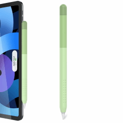 Delidigi Pencil Hülle Kompatibel mit Apple Pencil 2. Generation Hülle Case/Apple Pencil Pro(2024)/iPad Pro 11/12,9 Zoll, Farbverlauf Silikon Anti Rutsch Case Schutzhülle Zubehör (Grün) Angebot bei HelloDeals