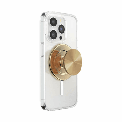 PopSockets Phone Grip for MagSafe with Kickstand, Magnetic Stand, Swappable Top, Secure Hold for iPhone MagSafe Cases, Phone & Tablet Grip - Alum Radial Gold MagSafe Alum Radial Gold Angebot bei HelloDeals