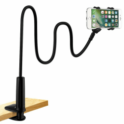 LONZOTH Handy Halter für Bett, Schwanenhals Handy Halterung Flexible Lang Arm Verstellbare Ständer für iPhone 13 12 11 Pro XS Max X 8 7 6 Samsung S10 S9 S8, 4-6,5 Zoll Smartphone (Schwarz) Black Angebot bei HelloDeals