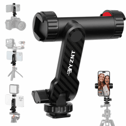 YZNT Handyhalterung für Stativ, Universeller Stativ Handyhalterung mit 2 Standard-Kaltschuhe und 1/4-Zoll-Standardschraube, 360° Drehbar & 180° Neigung, Kompatibel mit iPhone, Android & Kamera Angebot bei HelloDeals