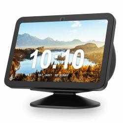 PlusAcc Ständer für Show 8 (3rd Gen) - Verstellbarer Neigungshalter, Tischständer Zubehör Kompatibel mit iPhone Modellen & Show 8 3rd Generation, rutschfeste Basis (Schwarz) Angebot bei HelloDeals