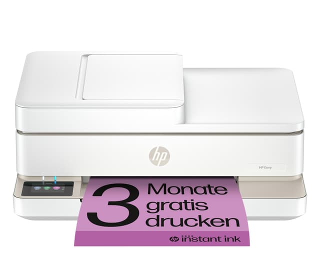 HP ENVY 6520e, Multifunktionsdrucker, 3 Monate gratis drucken mit HP Instant Ink inklusive, Drucken, Kopieren, Scannen, Mobiler Faxversand, Wi-Fi, Automatischer Vorlageneinzug, Touchscreen