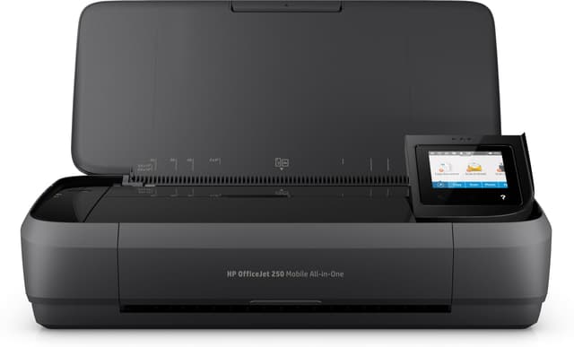 HP OfficeJet 250 mobiler Multifunktionsdrucker (Drucker Scanner, Kopierer, WLAN, HP ePrint, Wifi Direct, USB, 4800 x 1200 dpi) schwarz Drucken+Kopieren+Scannen