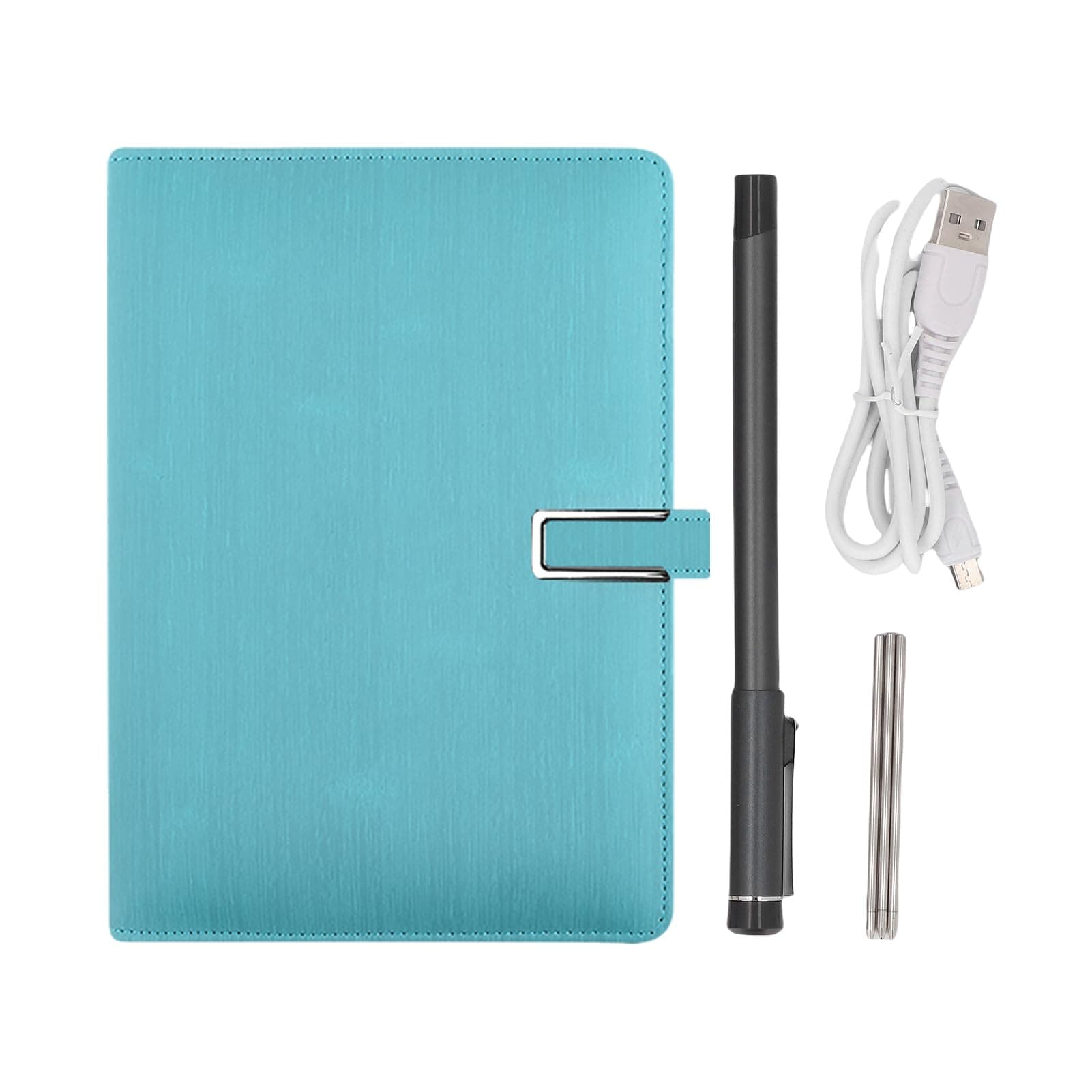 Dpofirs Digitales Notizbuch mit Smart Pen, Echtzeit -Synchronisation, Textkonvertierung über Bluetooth, Handschrift für Text, 80 -Seiten -Schreibsatz für Telefone Tablets (hellblau)