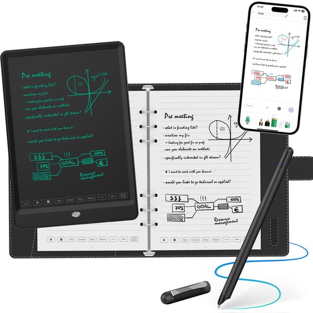 NEWYES Syncpen 3 Set, Smart Pen mit Tablet und Digitales Notizbuch &6 Refills, Echtzeit-Synchronisation& Smart Texterkennung für Student,Lehrer, Meetings, Vorlesungen oder Kreatives Arbeiten Sync Pen 3.0 Version