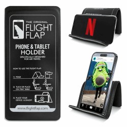 Flight Flap Handyhalterung Flugzeug – Flexibler Handyständer & Handyhalter für Flugreisen – Handyhalterung Tisch & Schreibtisch – Handy Halter für Reisen, Smartphone Ständer & Phone Holder Kompakt Original (Schwarz) Angebot bei HelloDeals