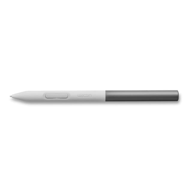 Wacom One Standardstift, druckempfindlicher, batterieloser Stift für Wacom One Stifttabletts und -Displays, grau-weiß