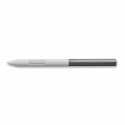 Wacom One Standardstift, druckempfindlicher, batterieloser Stift für Wacom One Stifttabletts und -Displays, grau-weiß Angebot bei HelloDeals
