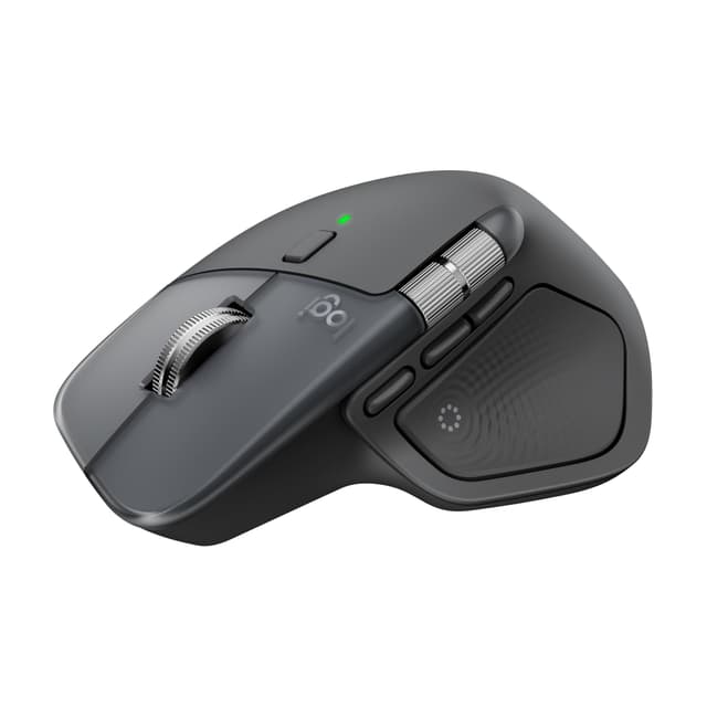 Logitech MX Master 4, ergonomische kabellose Maus mit fortschrittlichem, leistungsstarkem, haptischem Feedback, ultraschnellem Scrollen, Laden über USB-C, Bluetooth, Windows, MacOS – Grafit MX Master 4 Universal Grafit