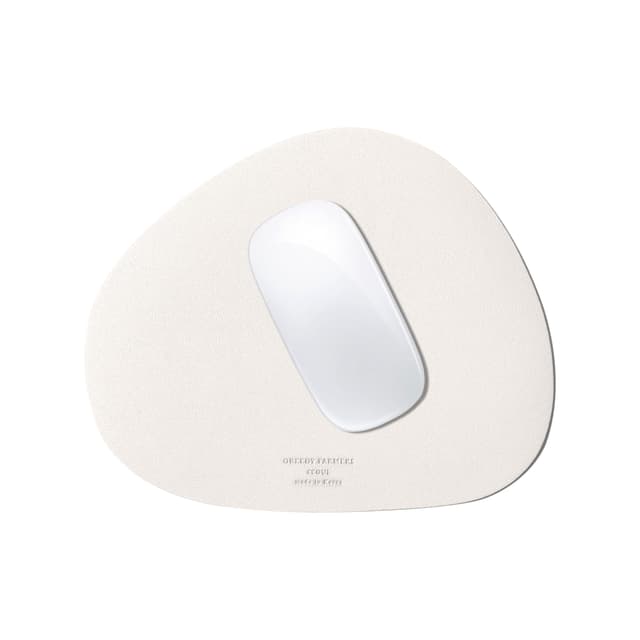 GREEDY FARMERS Mauspad, wasserfest, waschbar, rutschfest, Computer-Mauspad (Vanillecreme)