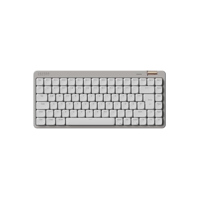 Flow Lite84 Tasten Low Profile Mechanische Tastatur (Deutsches Layout QWERTZ) - Kabellos Bluetooth/2.4G/Kabel, Swappable mit Specter Linearen Switches, Wiederaufladbar - Für Win&Mac (Marmor Grau)