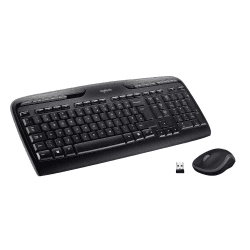 Logitech MK330 Kabelloses Tastatur-Maus-Set, 2.4 GHz Verbindung via USB-Empfänger, 4 programmierbare G-Tasten, 12 bis 24-Monate Batterielaufzeit, PC/Laptop, Deutsches QWERTZ-Layout - Schwarz Angebot bei HelloDeals