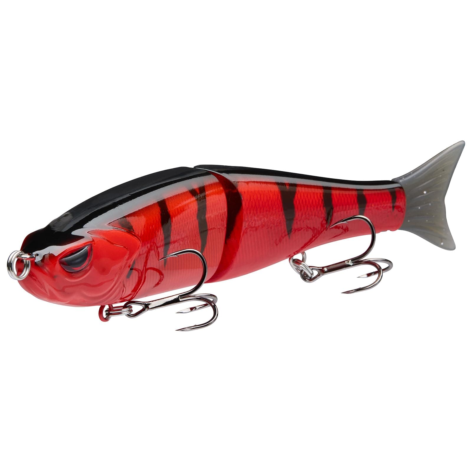 BASSDASH Wobbler Kunstköder 2-Segement Angelköder Summer Dancer Glide Bait Single-Jointed Swimbait Hecht Lachs Forelle Muskie Bass Roter Barsch 7in/2.2oz