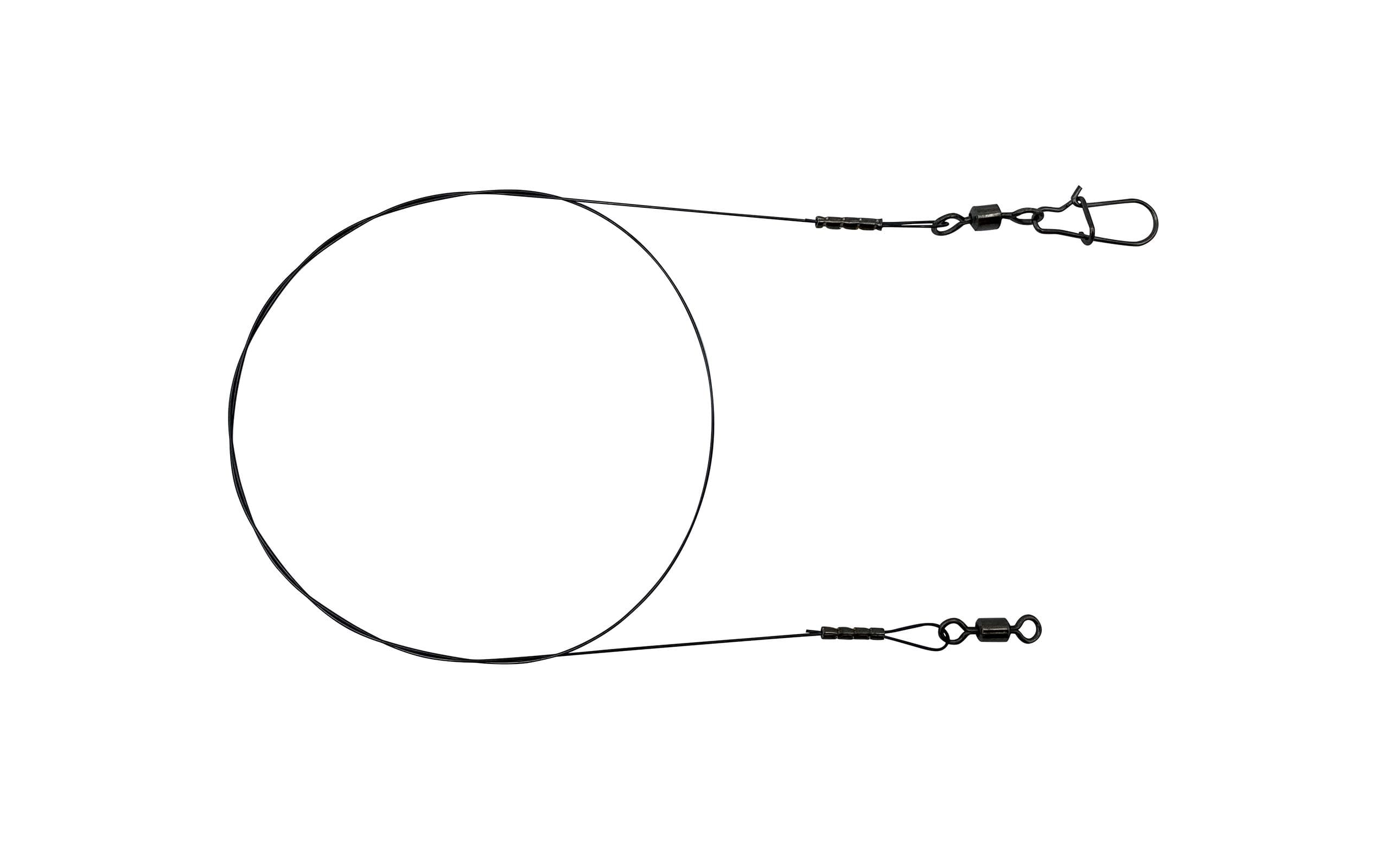 PetrisCatch 5er Set Titan Vorfächer mit Karabiner für Hecht, 25cm/40cm/55cm, 8kg/12kg/20kg, 1x1 40cm / 20kg (Hecht)