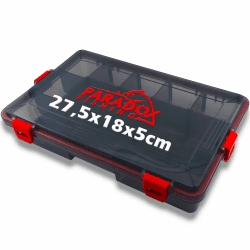 Paradox Fishing wasserdichte Köderboxen I M 27,5x18x5cm I Angelbox Köderbox Angeln Angelkoffer groß Tackle Box Angeln Angelkasten - für Angelzubehör Box M 27,5x18x5cm Angebot bei HelloDeals