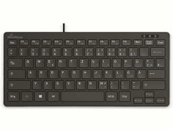 MediaRange kabelgebundene Kompakt-Tastatur mit 78 ultraflachen Tasten, QWERTZ, schwarz Angebot bei HelloDeals