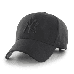 '47 MLB New York Yankees MVP Unisex-Baseballkappe, Verstellbar, Hochwertiges Design und Verarbeitung, Black Logo, Black Angebot bei HelloDeals
