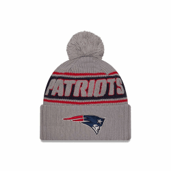 New Era NFL Bommelmütze Sideline 2024 American Football Teamlogo Beanie Wintermütze grau Einheitsgröße New England Patriots #34424 Angebot bei HelloDeals
