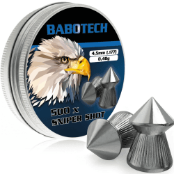 500 Präzisions 4.5mm Diabolos mit Spitz Kopf von Babotech für Luftgewehr Luftpistole in Einer Dose - Optimale Flugbahn, hohe Genauigkeit - Perfekt für Sportschützen mit hoher Durchschlagskraft Angebot bei HelloDeals