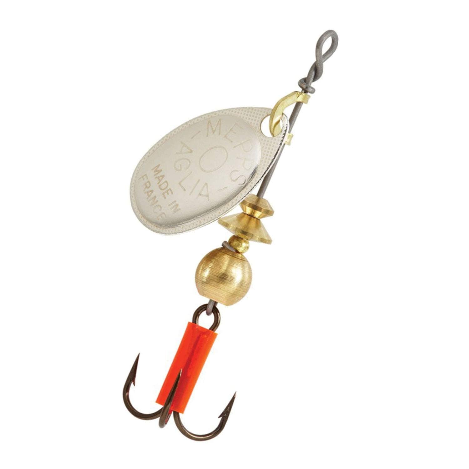 Mepps Agila Spinner Verschiedene Größen Kunstköder Angeln für Barsch Forelle Silber 00 / 1,50g