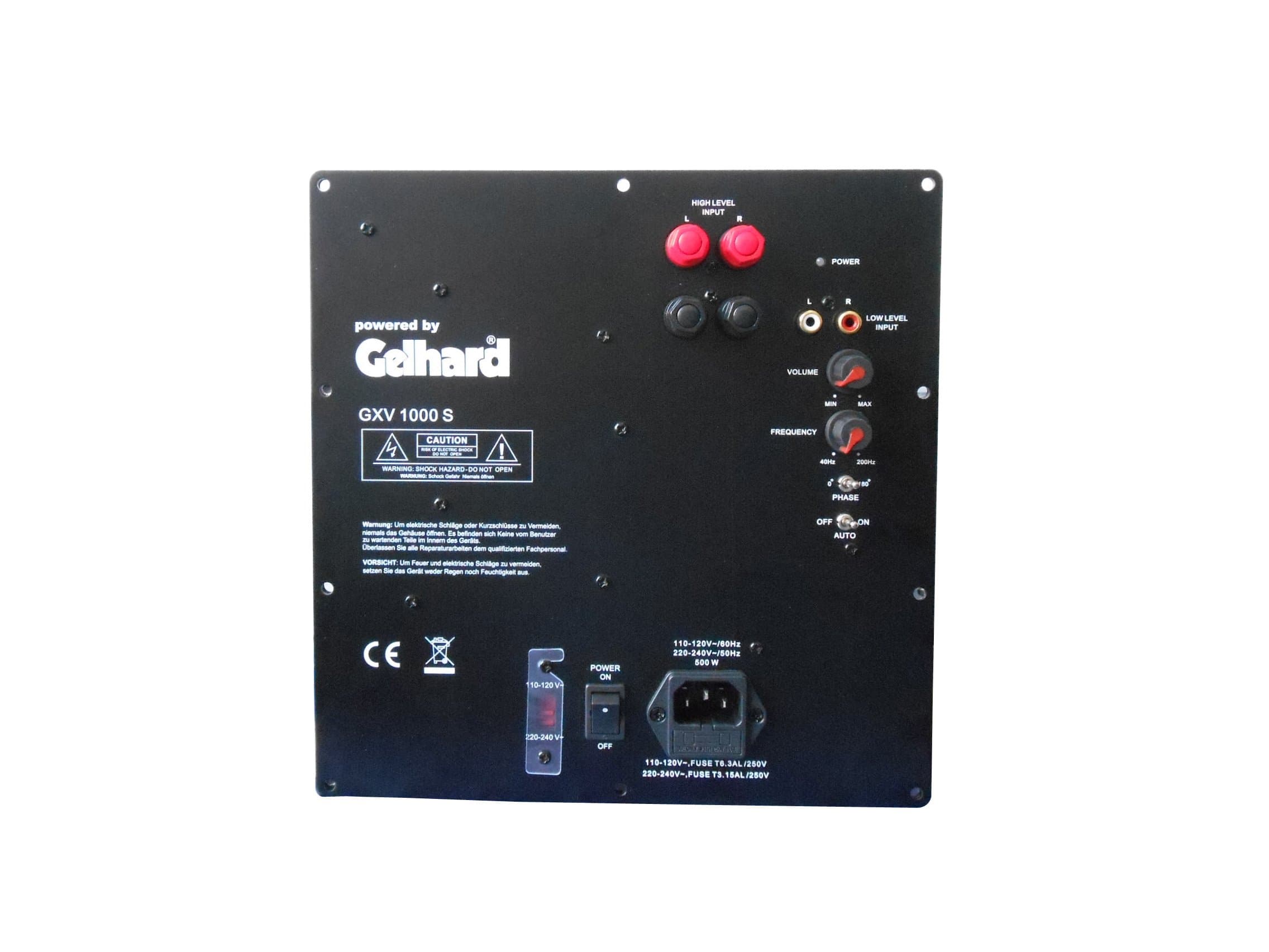Gelhard GXV1000S AKTIV SUBWOOFER Einbau MODUL - 1000WATT MAX - 500WATT RMS