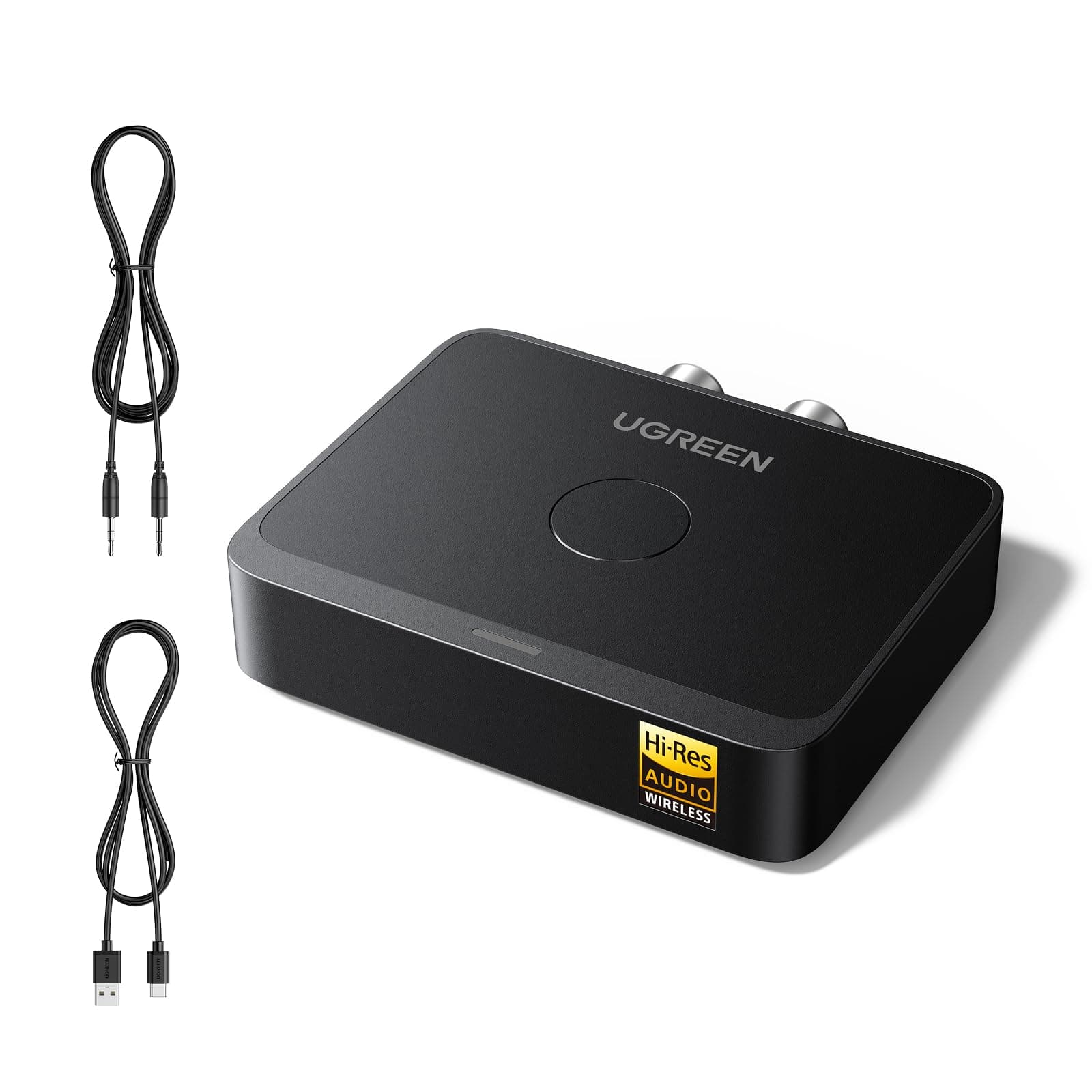 UGREEN Bluetooth 6.0 Adapter Stereoanlage mit LDAC Dekodierung, Hi-Res Audio Gold Standard Zertifizierung, Aux Bluetooth Audio Empfänger kompatibel mit Lautsprecher, Verstärker und Autoradio Angebot bei HelloDeals