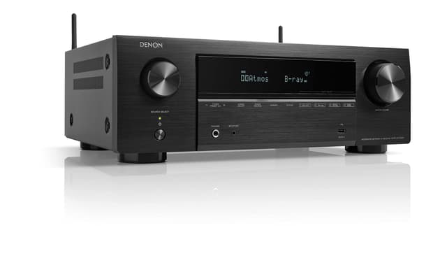 Denon AVR-X1700H 7.2-Kanal AV-Receiver, HiFi Verstärker mit Dolby Atmos, DTS:X, 6 HDMI Eingänge und 1 Ausgang, 8K HDMI, Bluetooth, WLAN, AirPlay 2, HEOS Multiroom, Alexa kompatibel AV-Receiver Schwarz