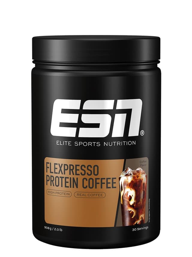 ESN Flexpresso Protein Coffee, Coffee, 908 g, Cremiger Protein-Kaffee mit bis zu 22 g Protein pro Portion - made in Germany (Verpackung kann variieren) Kaffee 30 Portionen (1er Pack)