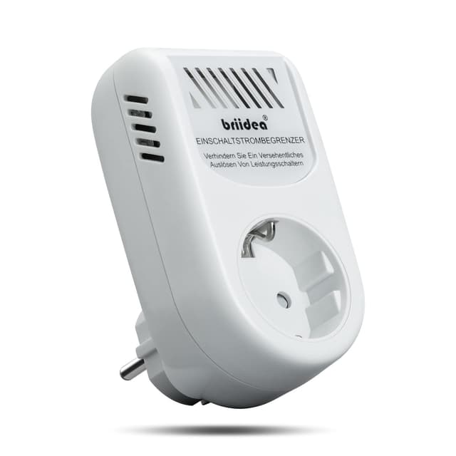 HAUE-02 Anlaufstrombegrenzer, Briidea Einschaltstrombegrenzer (230V 16A), verhindert das Auslösen von Schutzschaltern, Perfekt für Schweißmaschinen, Strahlmaschinen, Winkelschleifer und Kreissägen