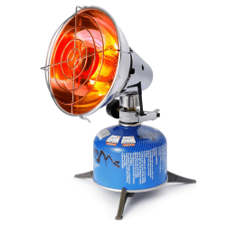 Tragbare Gas-Heizung Gas Heizstrahler Winter Outdoor Heizung Mini Camping Gasheizung Zeltheizung Außenwärmer Terrassenheizung Heizofen für Angeln,Wandern,Jagd,Rucksackreisen(Piezo-Zündung) Silber Angebot bei HelloDeals