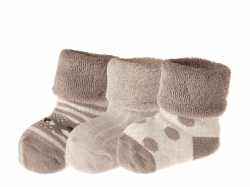 Jacob's Erstlingssöckchen mit Vollfrottee 3er Pack Beige Angebot bei HelloDeals