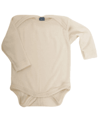 Cosilana, Baby Body Langarm, 70% Wolle, 30% Seide 50-56 Natur Angebot bei HelloDeals