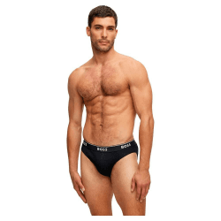 BOSS Herren Brief 3P Power Dreier-Pack Slips aus Stretch-Baumwolle mit Logos am Bund XL New - Black001 Angebot bei HelloDeals