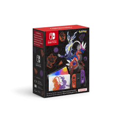 Nintendo Switch-Konsole (OLED-Modell) Pokémon Karmesin & Purpur-Edition [KEIN Spiel enthalten] Angebot bei HelloDeals