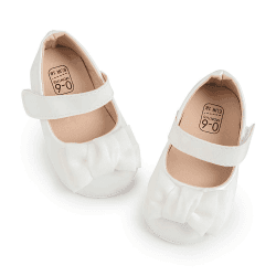 CENCIRILY Baby Mädchen Bowknot Prinzessin Schuhe Neugeborenes Blumen Mary Jane Flats Lauflernschuhe 12-18 Monate A04 Weiß Angebot bei HelloDeals