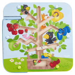 HABA Magnetspiel Obstgarten – Labyrinth mit Magnetstift und Kugeln, fördert Zählen und Farbzuordnung, Holzspielzeug ab 2 Jahren – 1306083001 Single Angebot bei HelloDeals