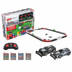 Carrera RC Fahrzeug Bundesliga Soccer Set I Spielfeld mit 2 Mini-RC-Autos – Tore, Ball, Sticker & Banden I Rennaction trifft Fußballspiel I Für Kinder ab 6 Jahren Angebot bei HelloDeals