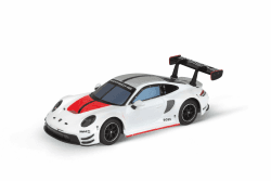 Carrera Hybrid, Porsche 911 GT3 R Rexy, Maßstab 1:50, Front- und Rücklichter, Bis zu 30 Minuten Rennaction, USB-C-Aufladung in 20 Minuten, Mobile App-Steuerung für maximales Fahrvergnügen Porsche 911 GT3 R White Lightning Angebot bei HelloDeals