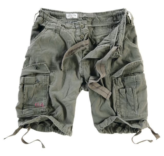 Surplus Raw Vintage Airborne Herren Cargo Shorts L Oliv