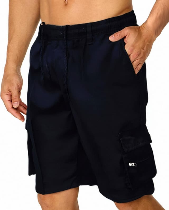 Cargo-Shorts für Herren, mit Reißverschlusstaschen, leicht, atmungsaktiv, Wandern