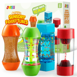 JOYIN 4-Stück Tropfen Sanduhr Flüssig Bewegung Blasen,Intellektuelles Dekompression Sensorikspielzeug,Squeeze Toy, Kids Emotional Lernmittel, Stressabbau Spielzeug 3+,Geschenk for Kinder Angebot bei HelloDeals