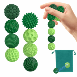 Zingbee 8 Stück Magnetische Fidget Toys, Silikon Magnetkugeln Anti-Stress Bälle, Sensorik Spielzeug für Erwachsene und Kinder, Sensorische Magnetische Kugeln Set, Stressabbau und Entspannung（Grün） Angebot bei HelloDeals