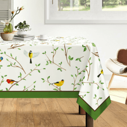 Arquiel Tischdecke Vogel Zweigstelle, Tischdecken Abwaschbar Rechteckige Tischtuch Weinlese Tischdeck für Haus Küche Esszimmer Party Dekoration(152 x 304 cm) Vogelzweig 304 x 152 cm (Rechteckig) Angebot bei HelloDeals