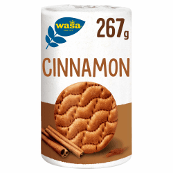 Wasa Tasty Snacks Cinnamon Rounds 267g | kleiner, runder, aus Weizen gebackenes Knäcke-snack mit einem köstlichen Zimtgeschmack, Knäckebrot Angebot bei HelloDeals