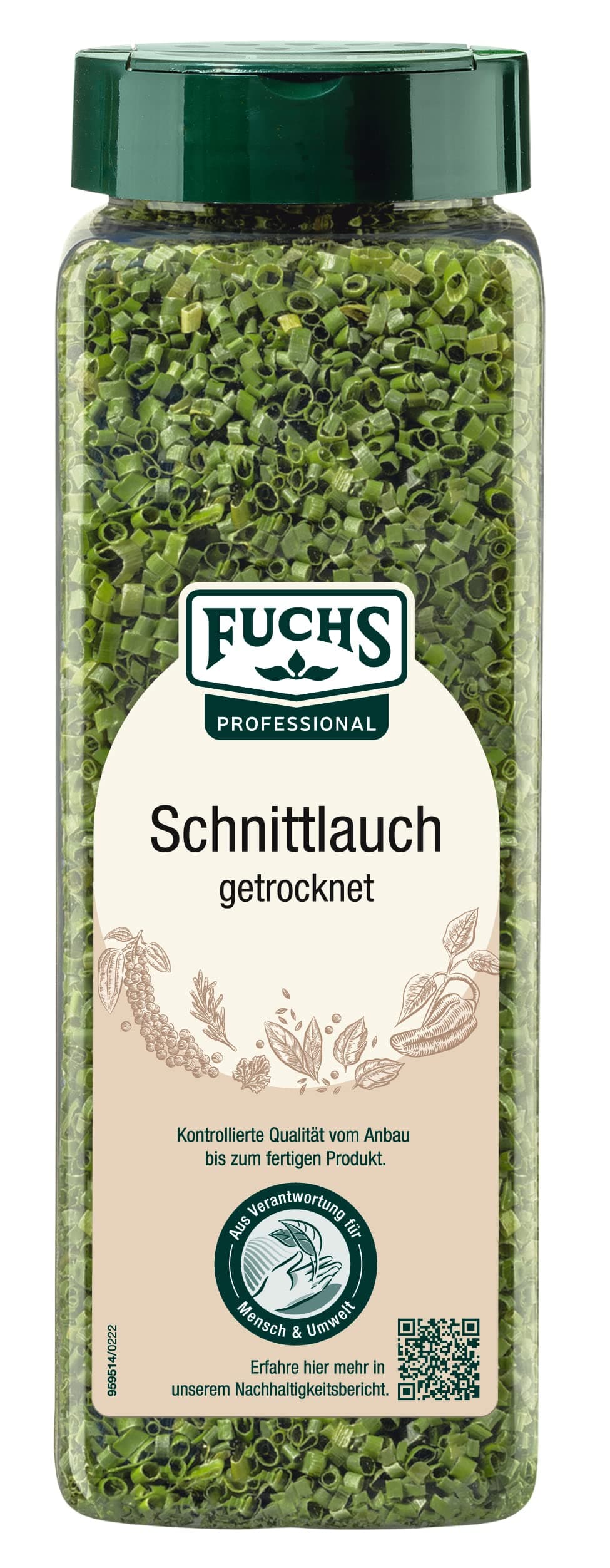 Fuchs Professional - Schnittlauch geschnitten | 80 g in der Streudose Angebot bei HelloDeals